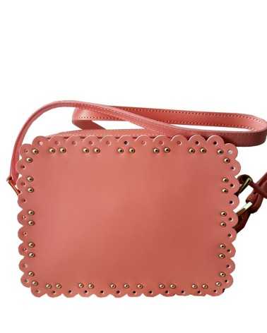 ROBERTO CAVALLI CLASS shoulder bag crossbody  peach pink leather tasche Leolace002