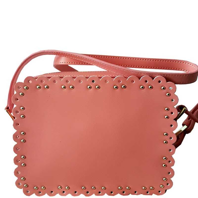 ROBERTO CAVALLI CLASS shoulder bag crossbody peach pink leather tasche  Leolace002