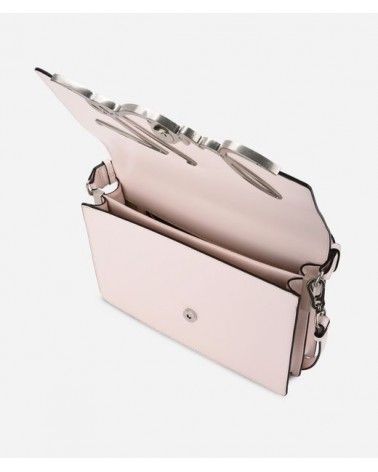 Karl Lagerfeld borsa a mano con tracolla in pelle rosa cipria 3049 bag