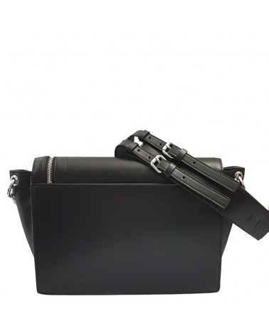 Karl Lagerfeld shoulder bag black with gold hardware leather tasche 3068