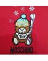 Sciarpa Moschino rossa con orso in lana 5317