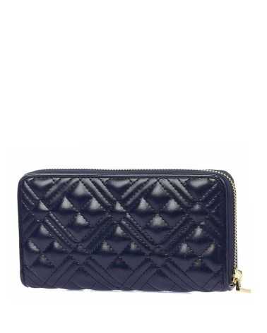 Love Moschino quilted wallet purse navy 5600