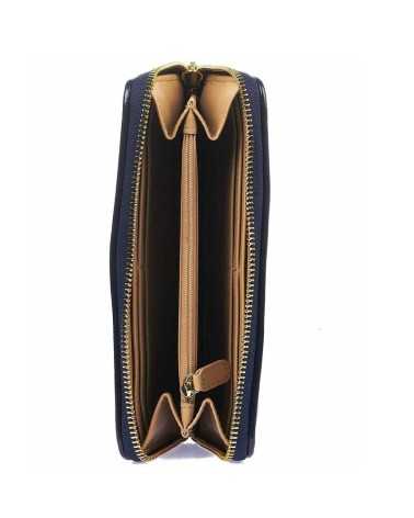 Love Moschino quilted wallet purse navy 5600