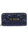 Love Moschino quilted wallet purse navy 5600