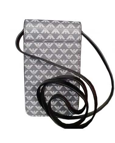 Emporio Armani borsa a tracolla porta cellulare grigia h232