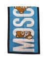 Moschino sciarpa foulard con orsetto teddy toy blu chiaro 5345