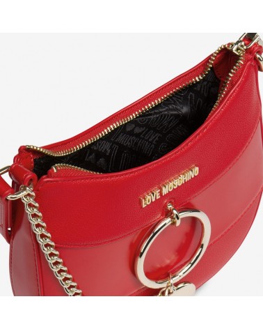 Love Moschino crossbody bag red with heart 4239