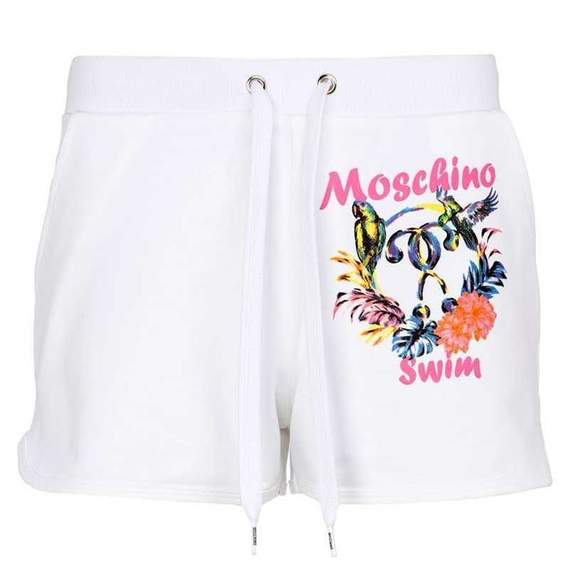 Moschino Swim pantaloncini shorts bermuda bianco 6708