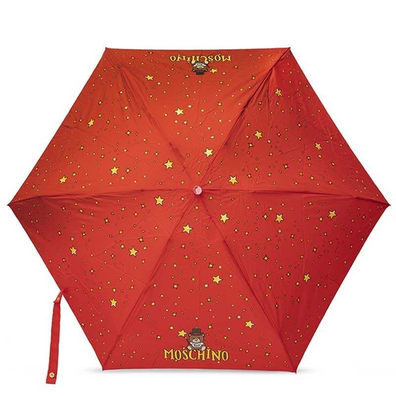 Moschino umbrella with Teddy toy bear red mini 8323