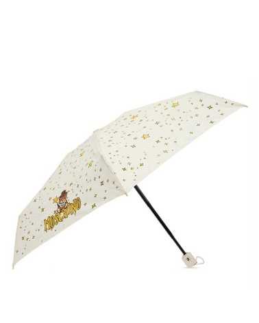 Moschino umbrella with Teddy toy bear ivory mini 8323