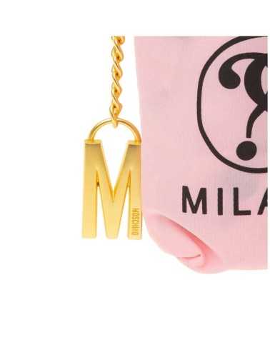 Moschino umbrella pink black openclose 8872