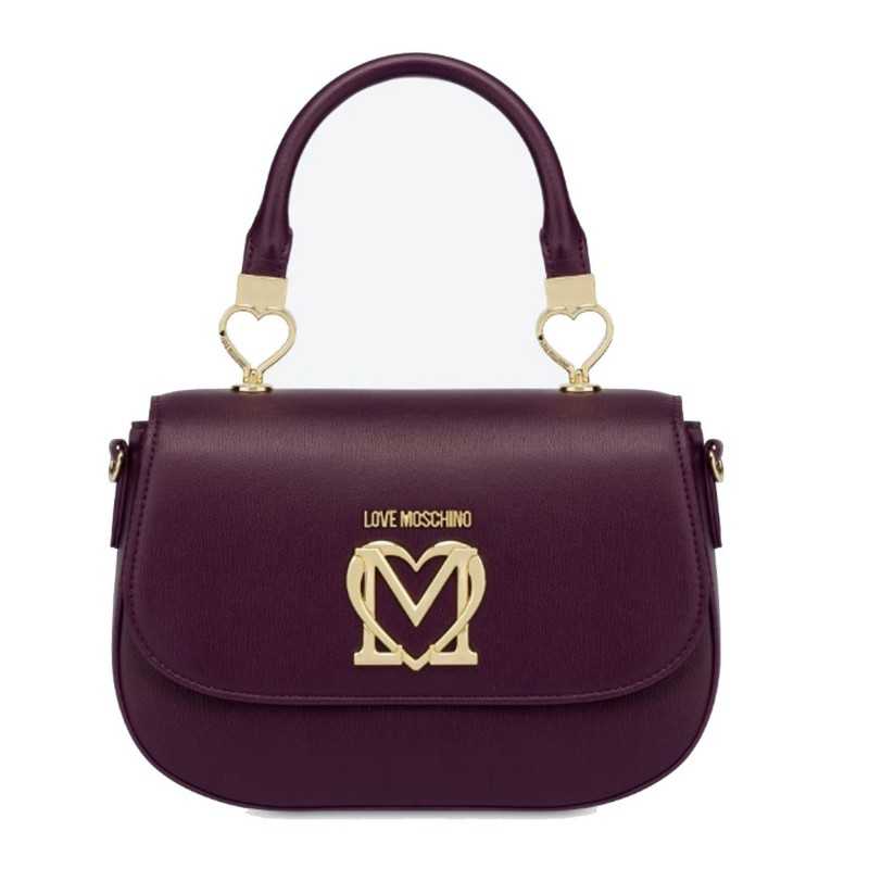 Love Moschino handbag with shoulder strap purple 4084